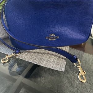 Coach Royal Blue Leather Crossbody Bag